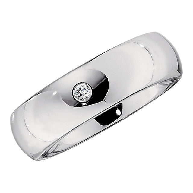 Bezel > Steel > with > Band > Diamond > CT > .05