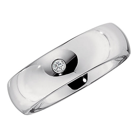 Bezel > Steel > with > Band > Diamond > CT > .05