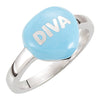 Ring > Shaped > Heart > You" > Heart > "I > Enamel > Yellow