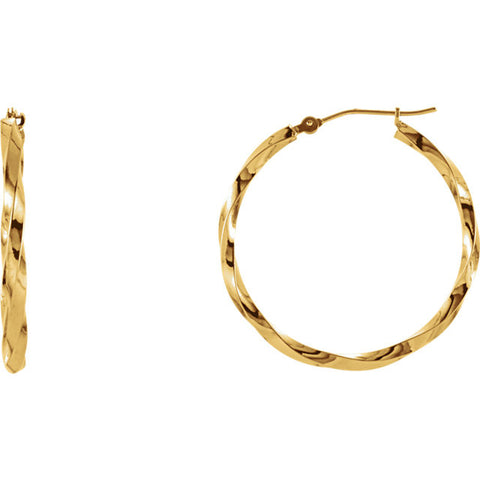 Earring > Hoop > Twisted