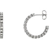 Earrings > Hoop > Diamond > 5/8 CTW