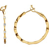 Earrings > Hoop > Inside/Outside > Diamond > 1/2 CTW
