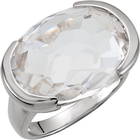 Ring > Quartz > White > Checkerboard > Genuine