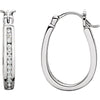 Earrings > Hoop > Inside/Outside > Diamond > 1/4 CTW