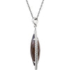 Necklace > 18" > Rope-Styled > Quartz > Smoky > Shaped > Marquise