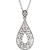 Necklace > 18" > Diamond > 1/10 CTW