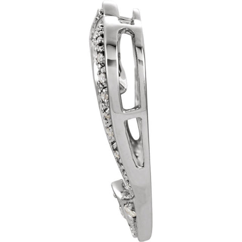 Slide > Pendant > Heart > Diamond > 1/4 CTW