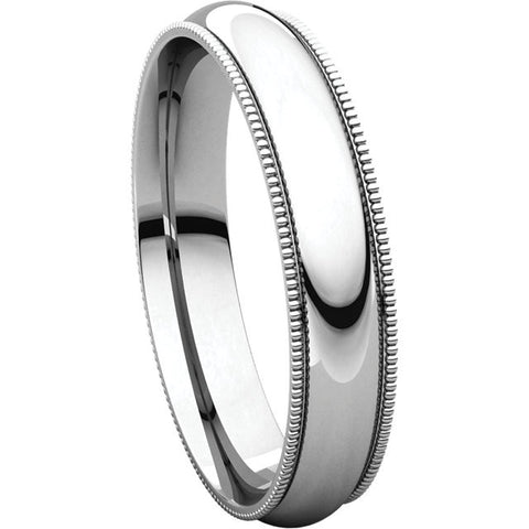 Band > Milgrain > Fit > Comfort > 4mm