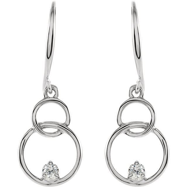 Earrings > Circle > Diamond > .04 CTW