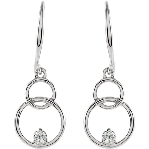 Earrings > Circle > Diamond > .04 CTW