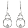 Earrings > Circle > Diamond > .04 CTW