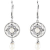 Earrings > Diamond > .08 CTW > & > Pearl > Cultured > Freshwater