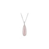 Necklace > 18" > Quartz > Rose > 30x10mm