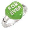 Ring > Shaped > Heart > You" > Heart > "I > Enamel > Yellow