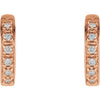 Earrings > Hoop > Diamond > 1/10 CTW