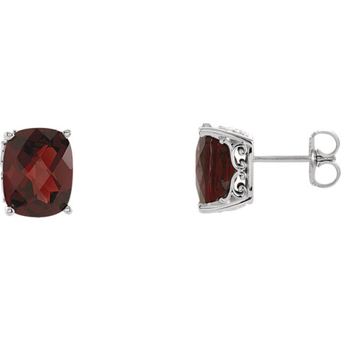 Earrings > Garnet > Mozambique > Genuine