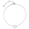 Bracelet > 7" > Heart > Diamond > .06 CTW