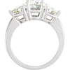 Ring > Anniversary > Moissanite > Created > 3-Stone