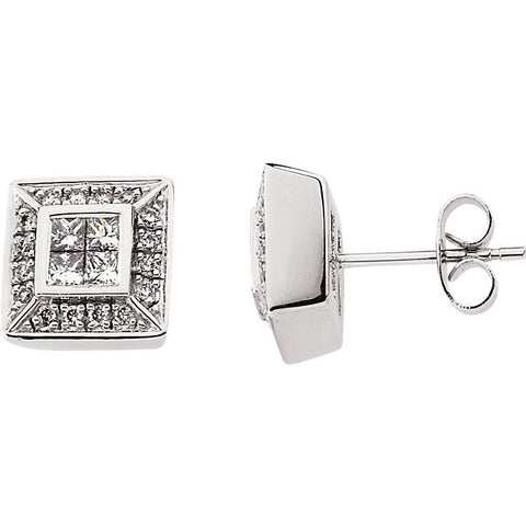 Earrings > Diamond > 1/2 CTW