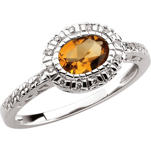 Ring > Diamond > tw > CT > 1/Citrine & 1