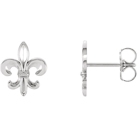 > Earrings > Fleur-De-Lis