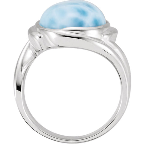 Ring > Larimar > Genuine