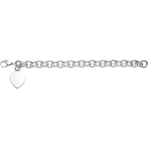 9.75mm > Heart > with > Bracelet > Cable