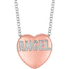 Necklace > Heart > "Love" > Diamond > .01 CTW