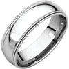 Band > Milgrain > Double > Fit > Comfort > 6mm