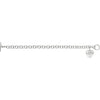 Bracelet > 7.5" > on > Charm > Heart > "Love" > Diamond > .01 CTW