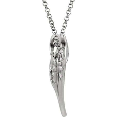 Necklace > Heart > Diamond > 1/10 CTW