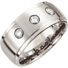 .5 > Band > Ridged > Diamond > .30 CTW > 10mm