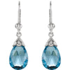 Earrings > Topaz > Blue > Swiss