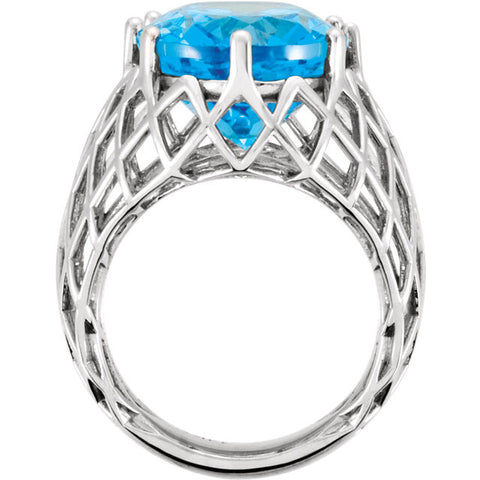 Ring > Topaz > Blue > Swiss > Oval > 18x13mm