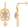 Earrings > Diamond > CTW > .Silver & 14kt > Lavender