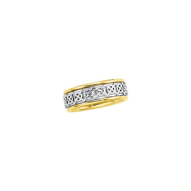 Band > Two-Tone > Celtic-Inspired > 7mm