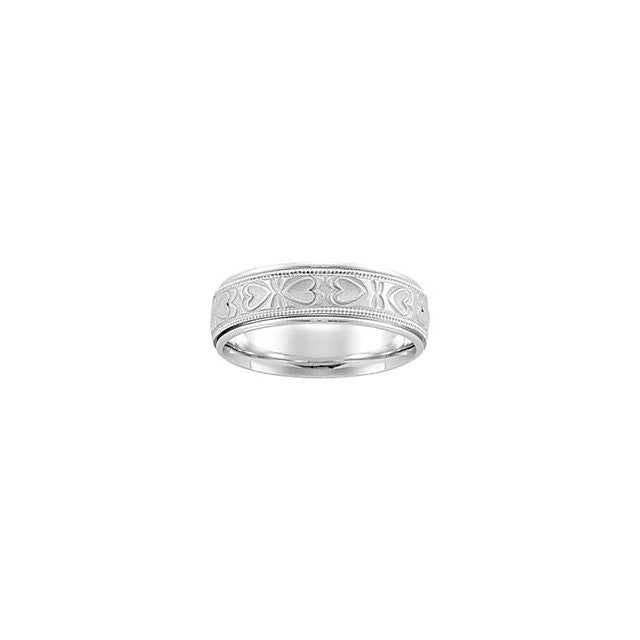 Band > Pattern > Heart > 6mm > Comfort-Fit