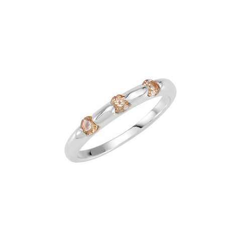 Ring > CZ > Champagne > Stackable