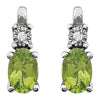 Earrings > Accented > Diamond > .02 CTW > & > Sapphire > Pink > Created