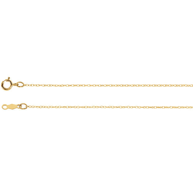 Chain > 16" > Rope > Gold™ > Titan > Lasered > .75mm