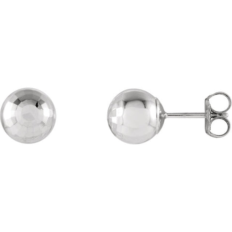Backs > with > Earrings > Ball > Cut > Diamond > Mirror