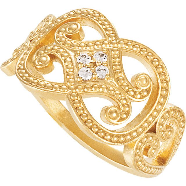 Ring > Design > Granulated > Diamond > .06 CTW