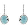 Earrings > Back > Lever > Larimar
