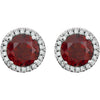 Earrings > Diamond > CTW > 1/Amethyst & 1