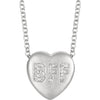 Necklace > Heart > "Love" > Diamond > .01 CTW