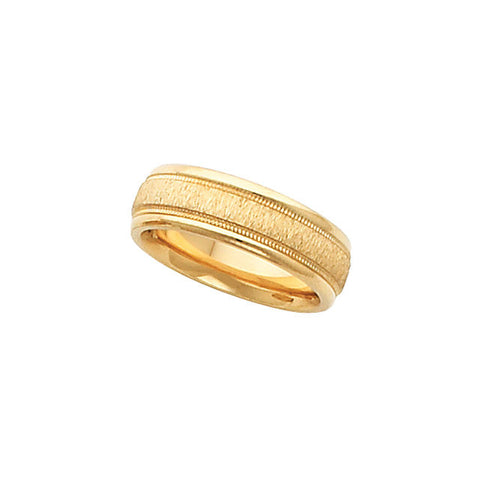Finish > w/Florentine > Band > Milgrain > Comfort-Fit > mm > 6
