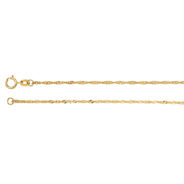 Chain > 18" > Singapore > Solid > 1.25mm