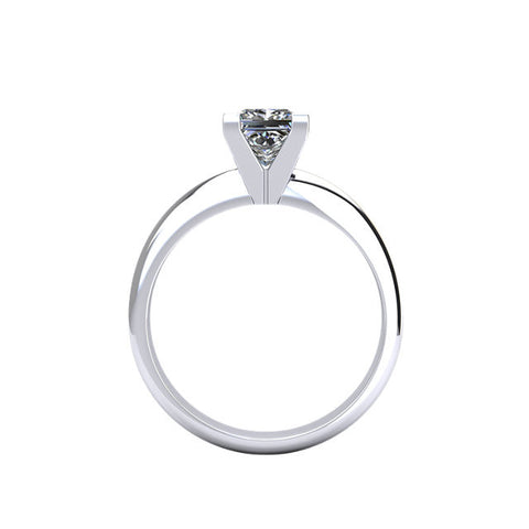 Princess Cut Solitaire Diamond Engagement Ring