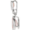 Pendant > Diamond > .006 CTW > & > Aqua