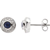 Earrings > Diamond > CTW > 1/Sapphire & 1 > Round > 3.5mm